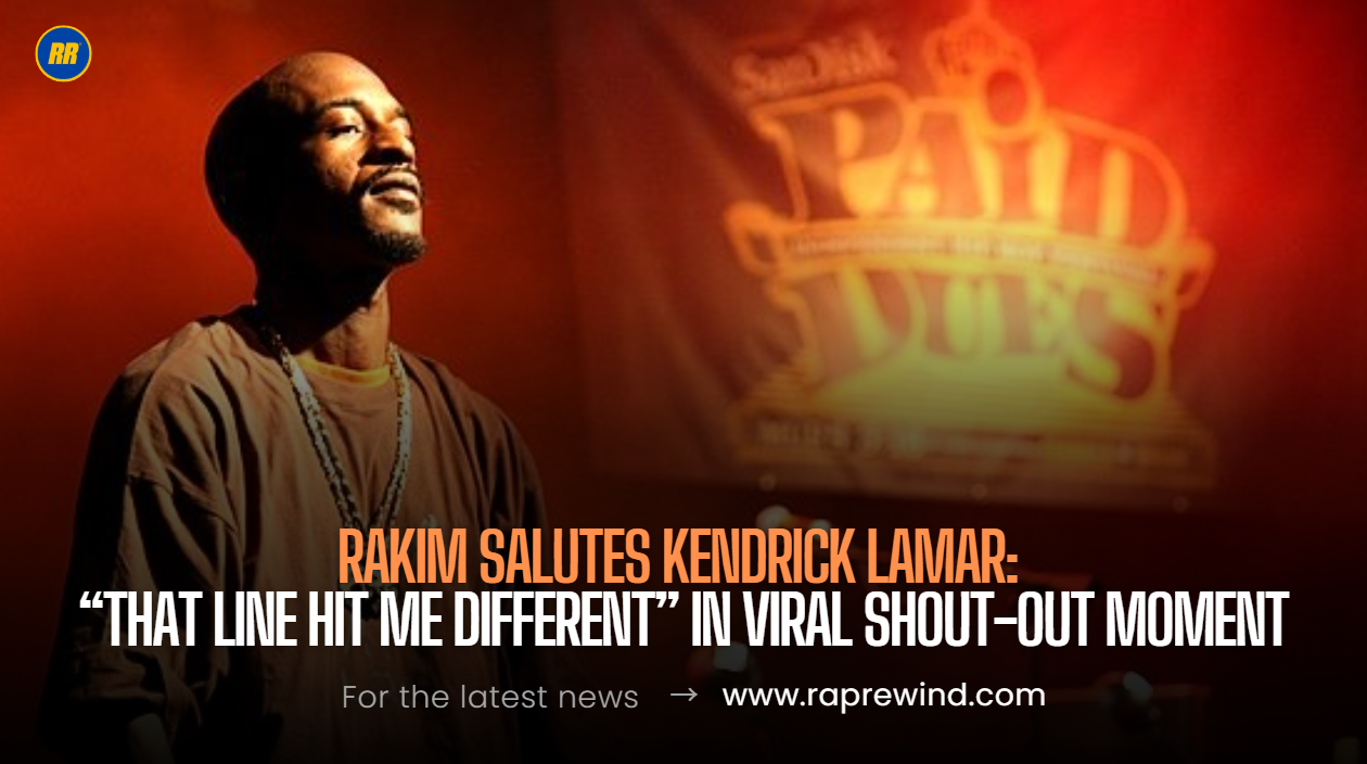 Rakim Thanks Kendrick Lamar for Legendary Shout-Out: “A Moment That Brought It Full Circle”