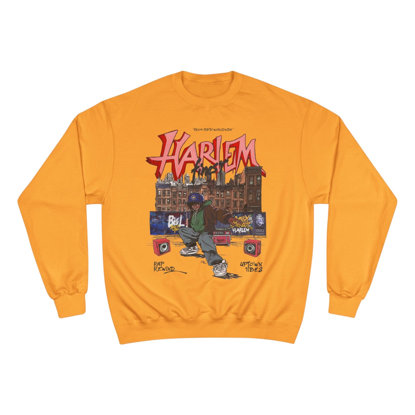 Yellow Harlem Rap Rewind Sweatshirt