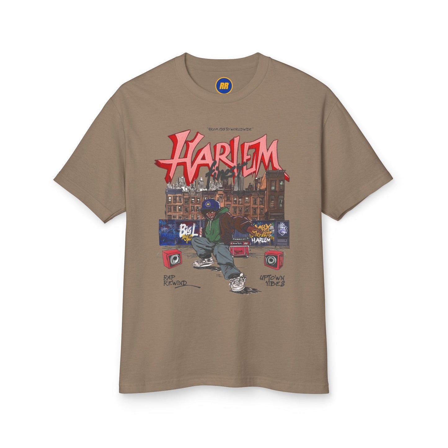 Faded Brown Vintage Harlem Tee