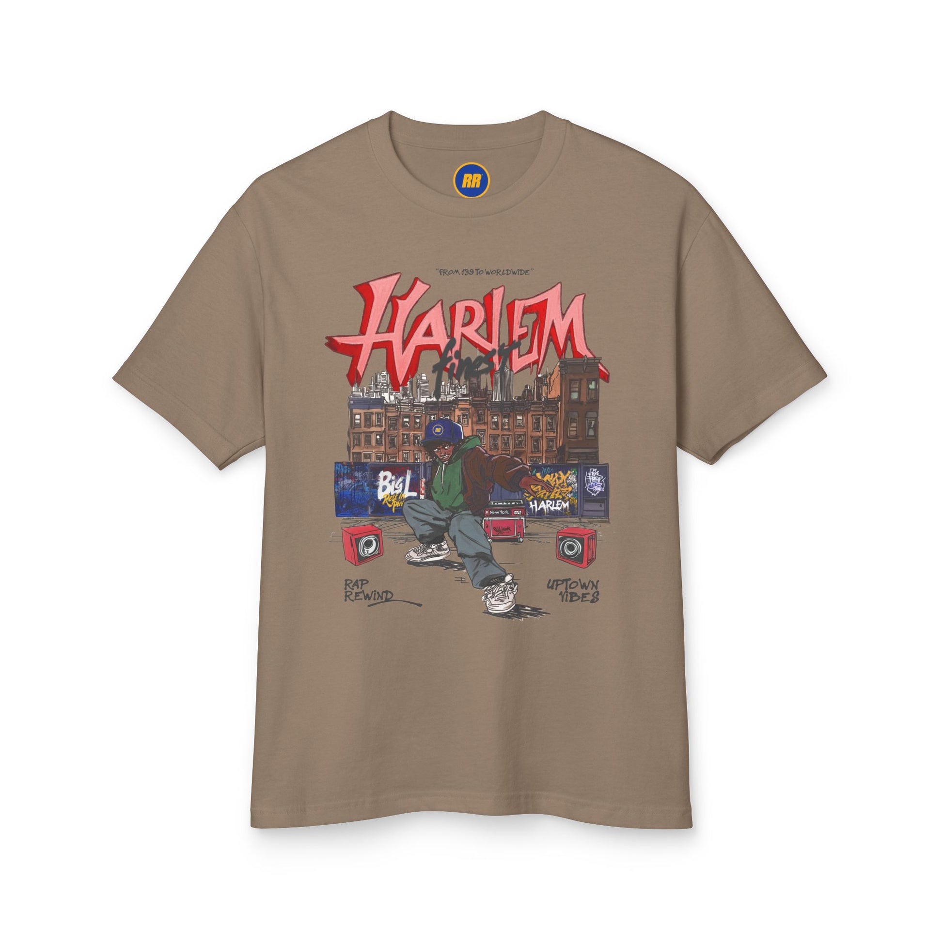 Faded Brown Vintage Harlem Tee