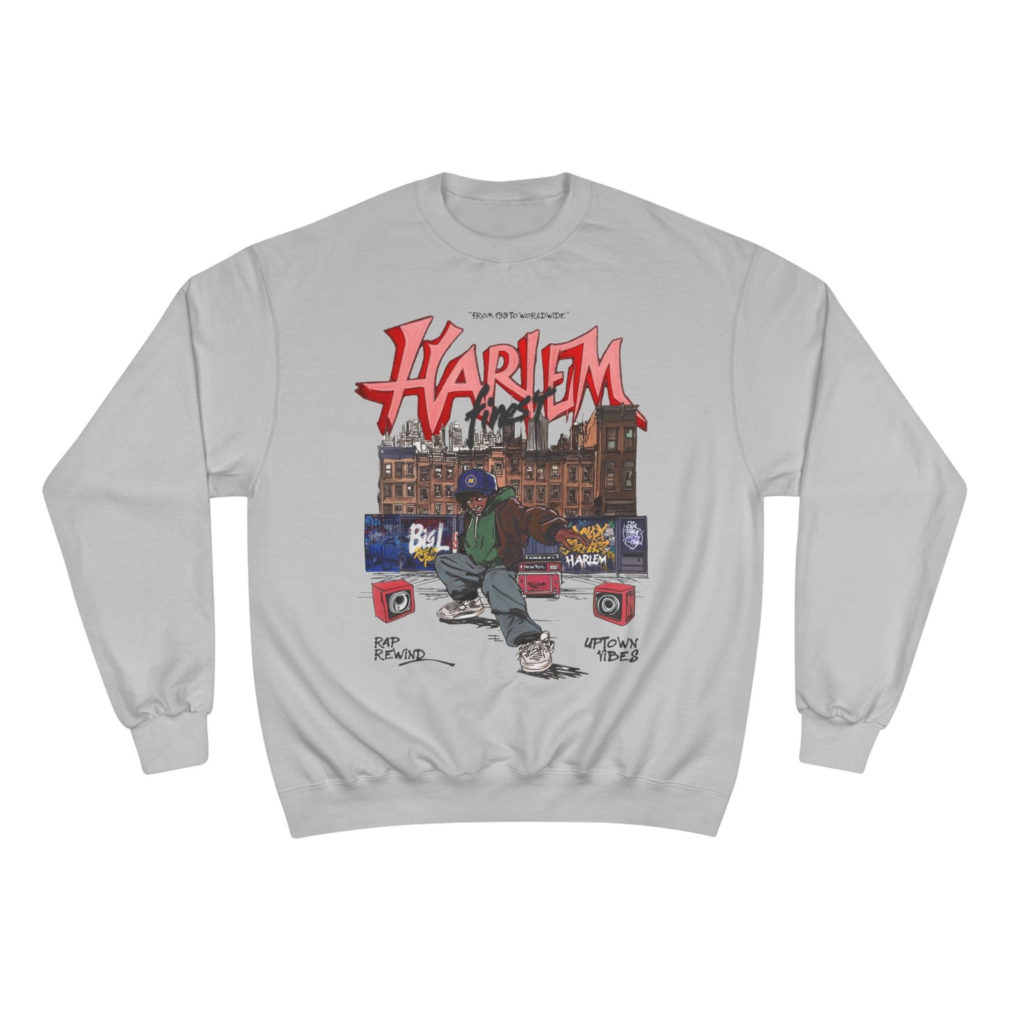 White Harlem Champion Sweatshirt