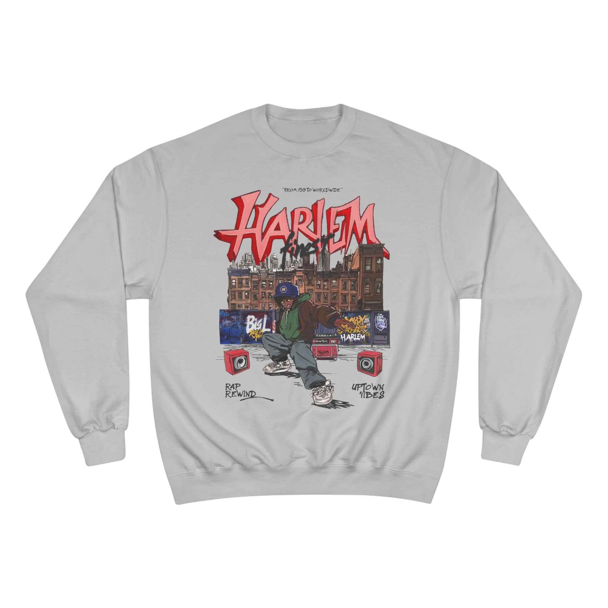 White Harlem Champion Sweatshirt