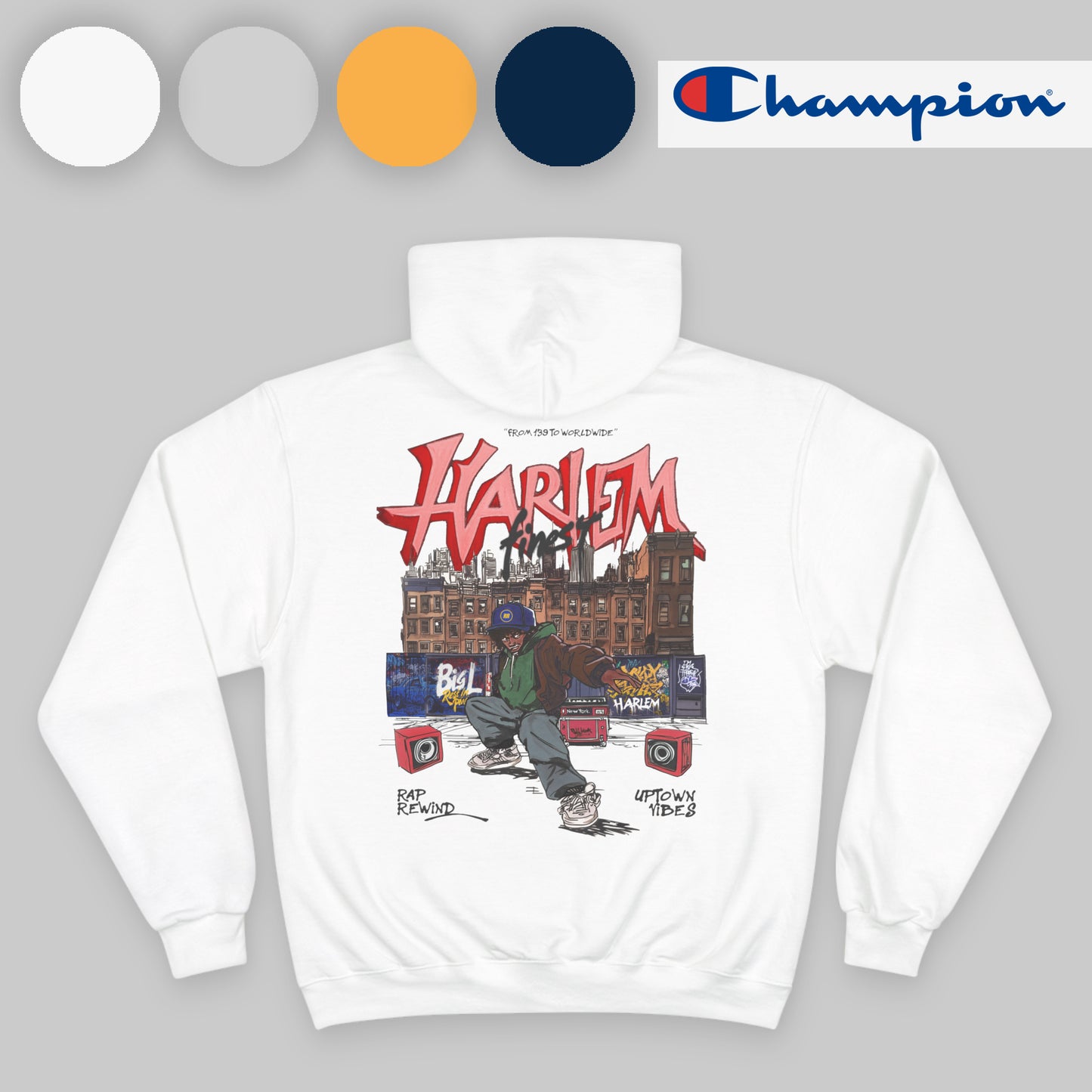 Harlem Rap Rewind x Champion Hoodie