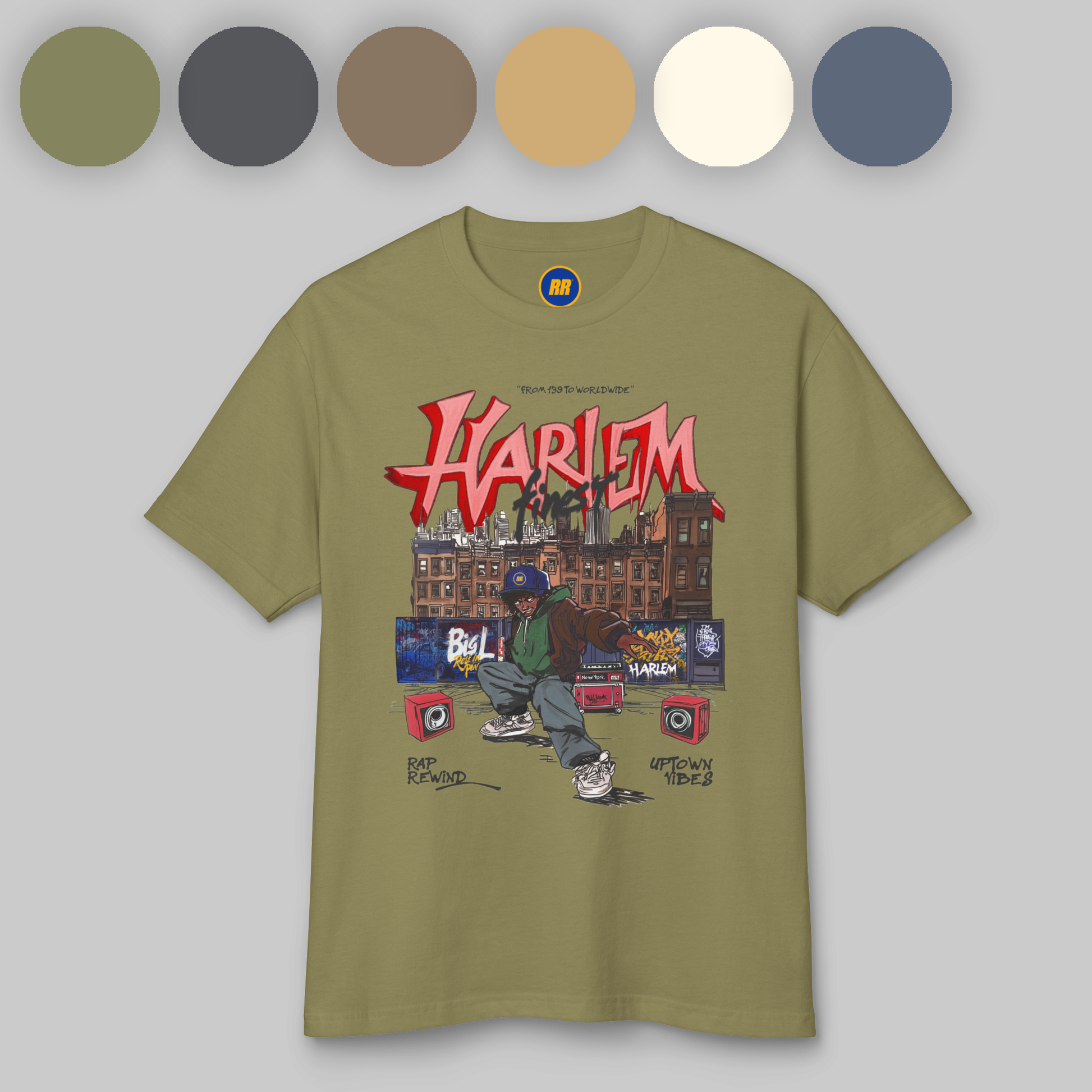 Harlem Cotton Tee | Rap Rewind