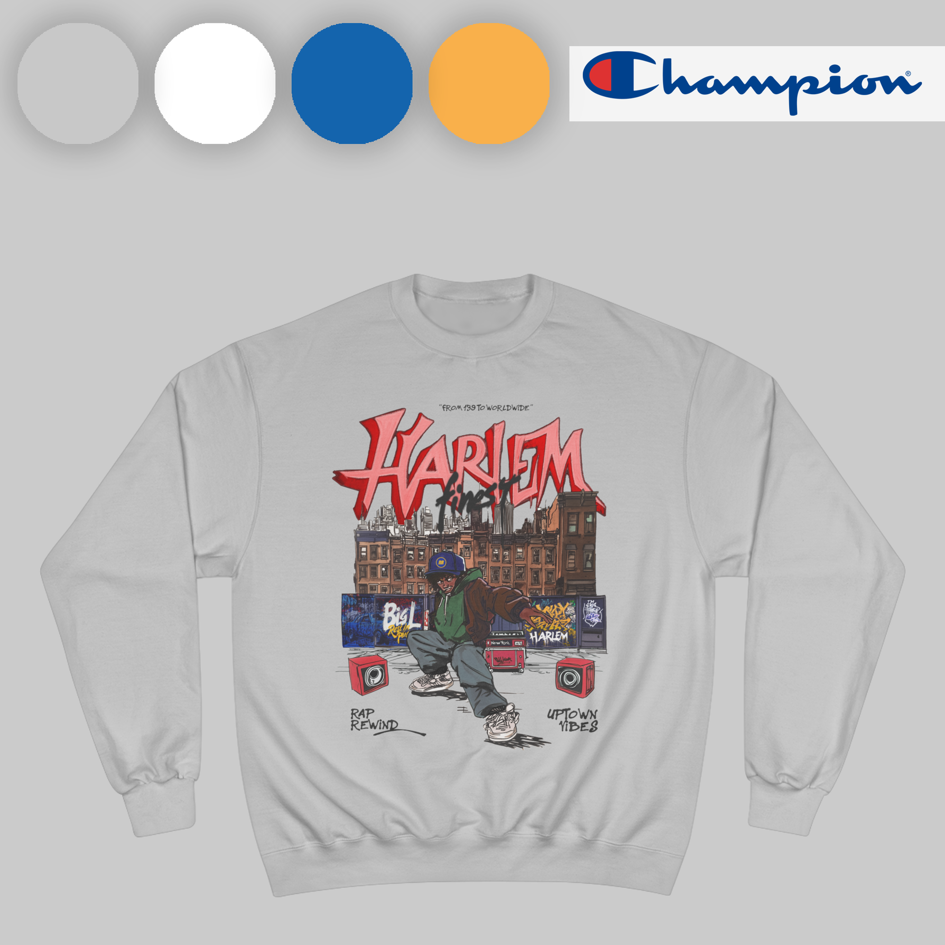 Multicolor Harlem Rap Rewind Sweatshirt