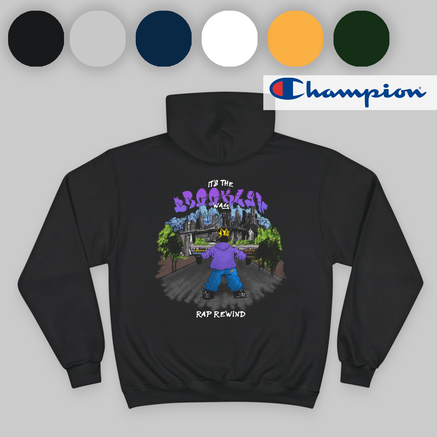 Brooklyn Rap Rewind x Champion Hoodie