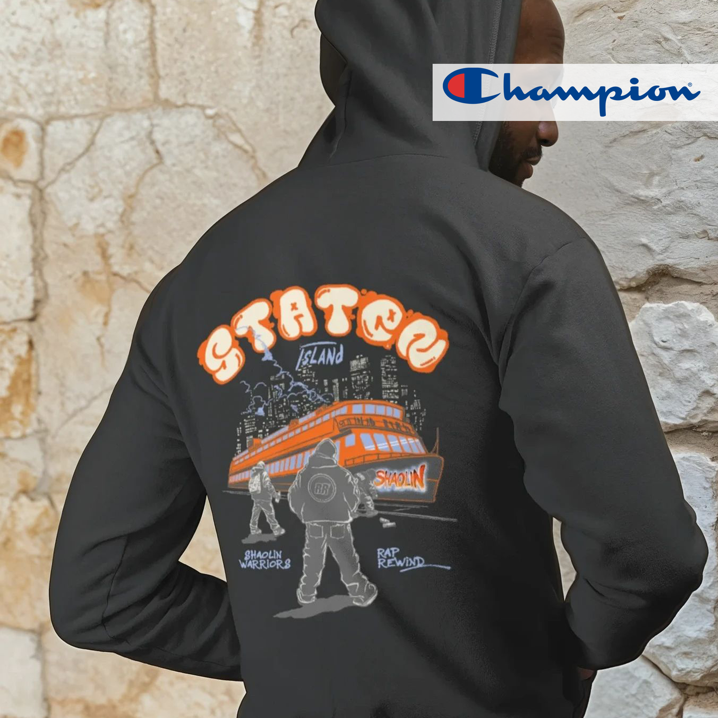 Staten Island Rap Rewind x Champion Hoodie