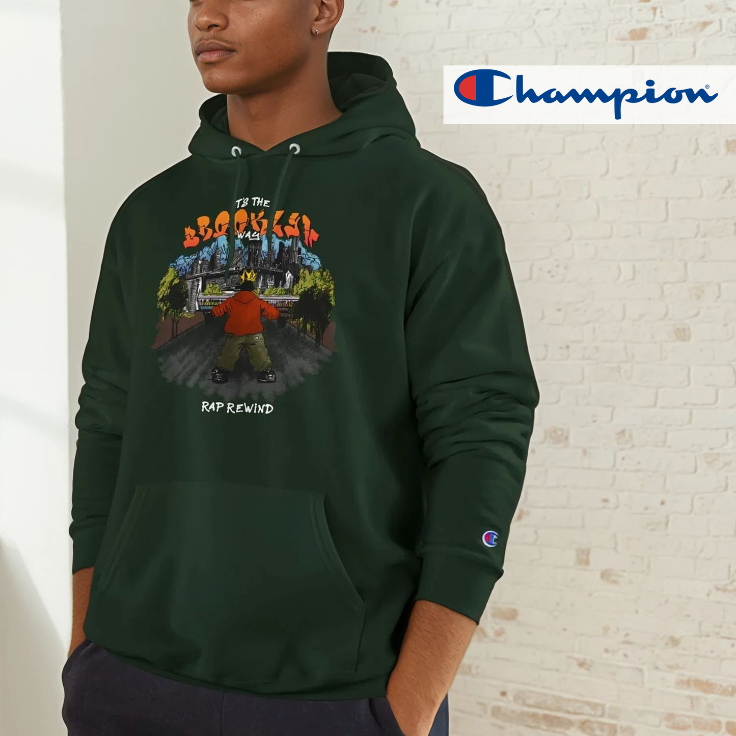 Brooklyn Rap Rewind x Champion Hoodie