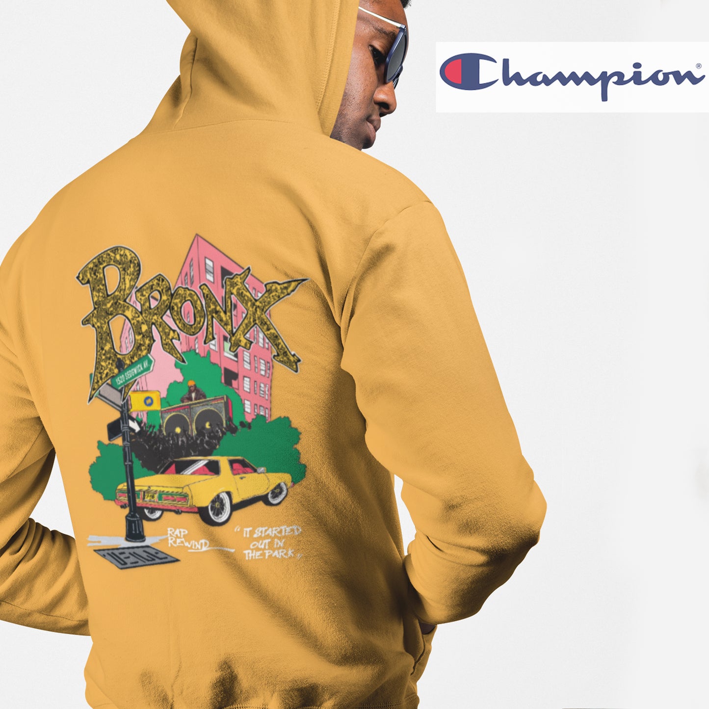 Bronx Rap Rewind x Champion Hoodie