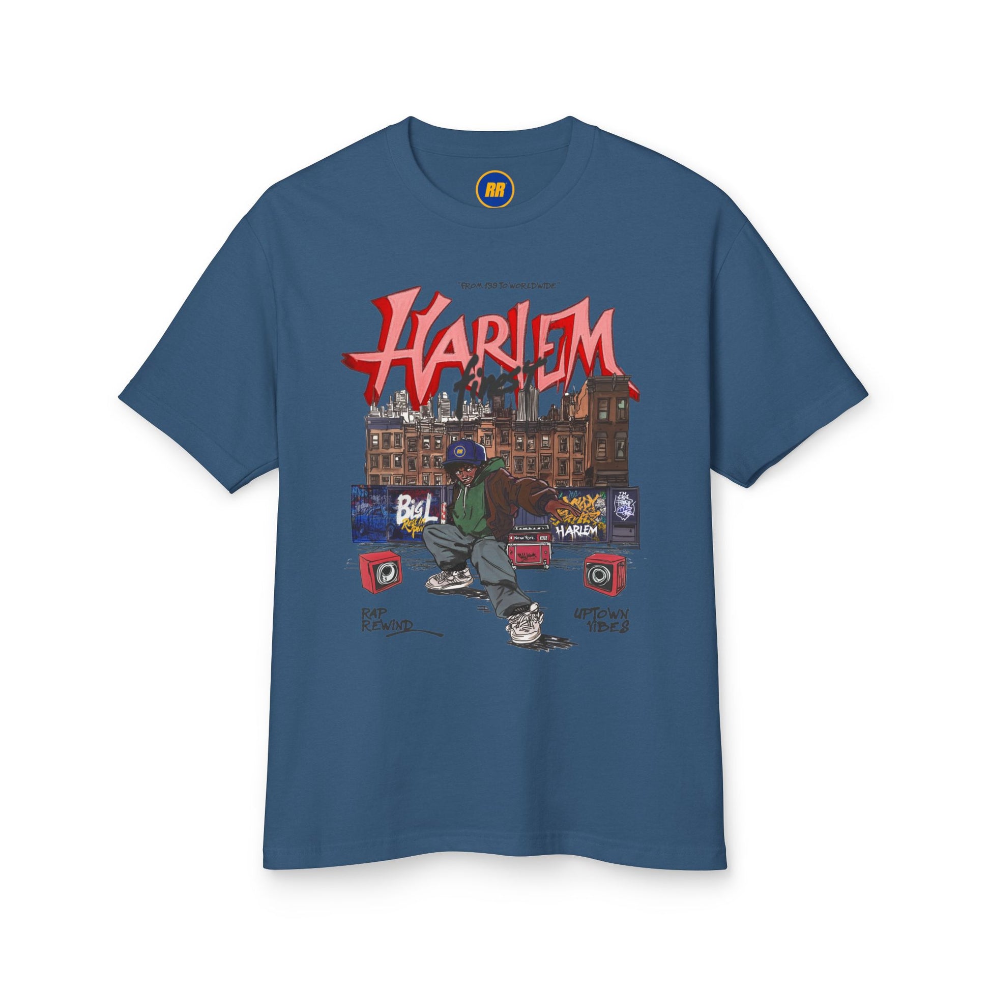 Harlem Blue Tee | Rap Rewind