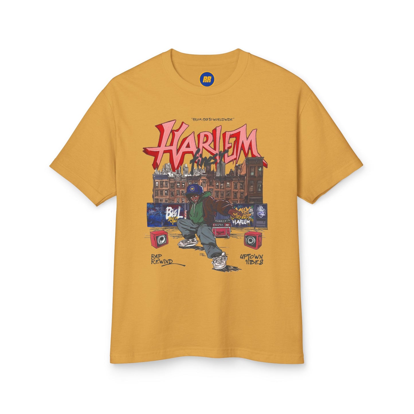 Faded Mustard Harlem Tee | Rap Rewind