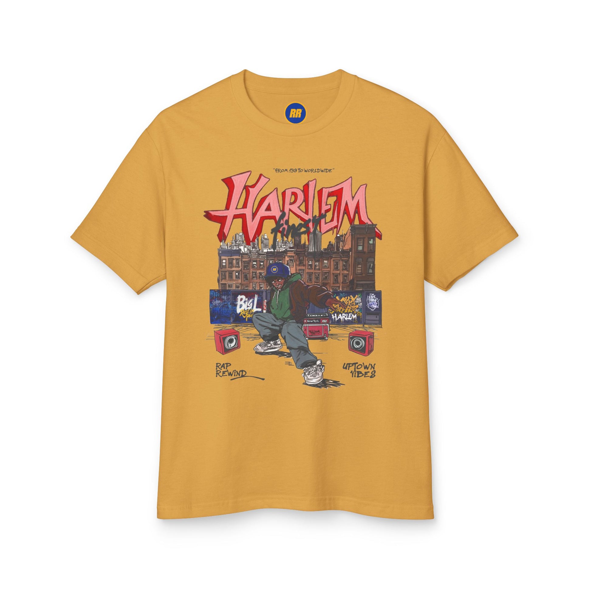 Faded Mustard Harlem Tee | Rap Rewind